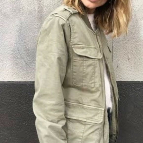 Anine Bing Cargo Bomber Khaki Jacket 